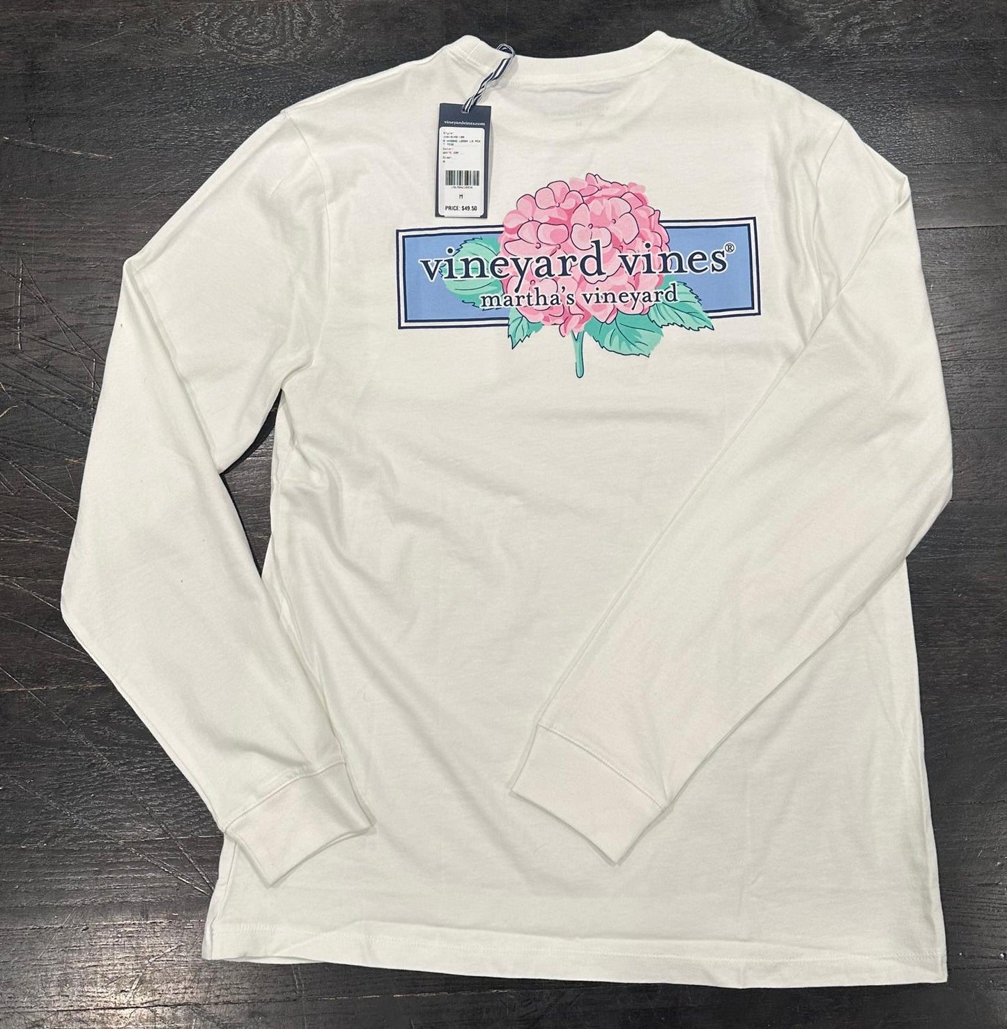 Men's VV Marthas Vineyard Flower LS Pocket T-Shirt