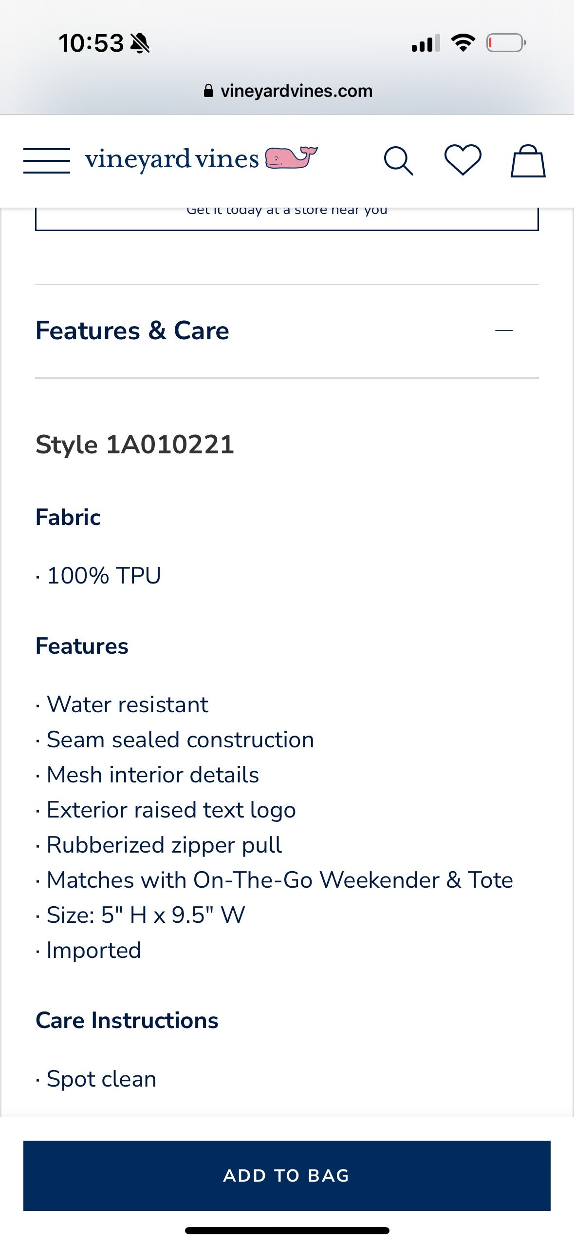 VV Weekender Duffel Bag & On the go Kit