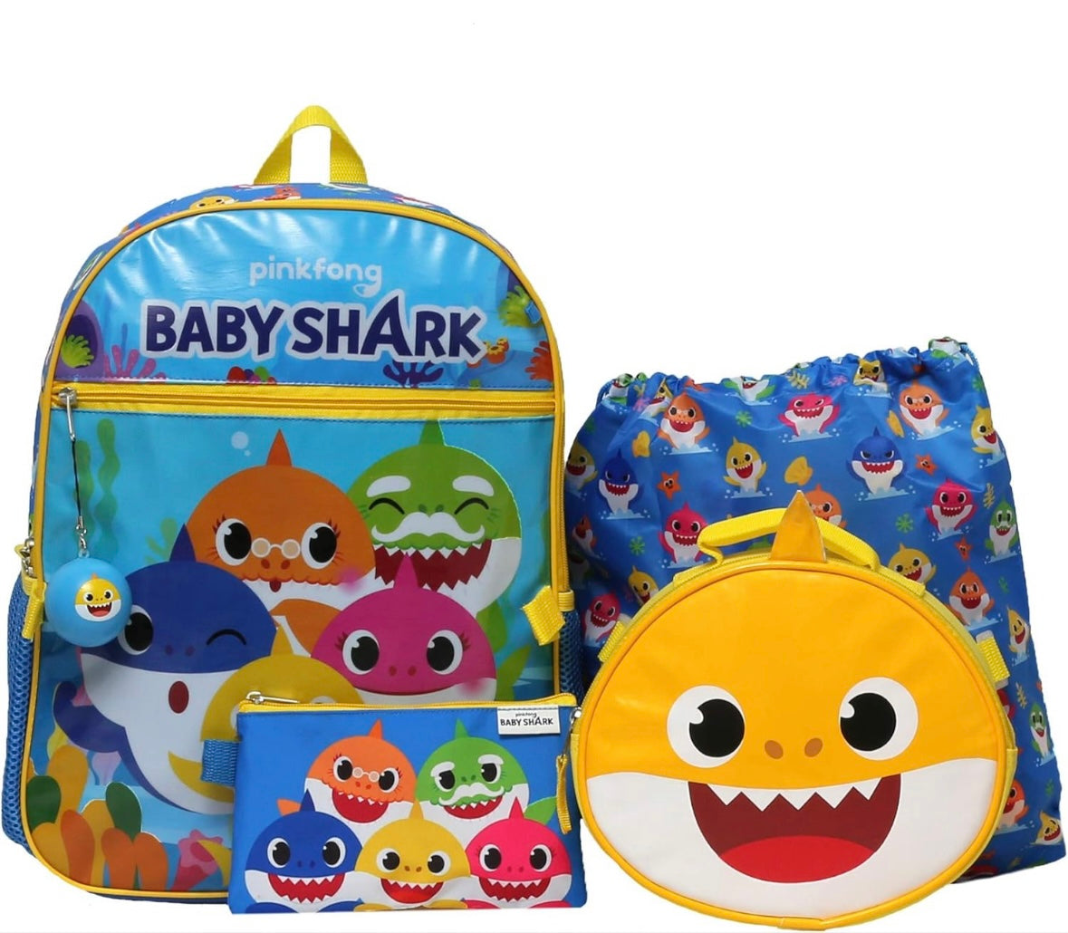 16” Baby Shark 5 Piece Backpack Set