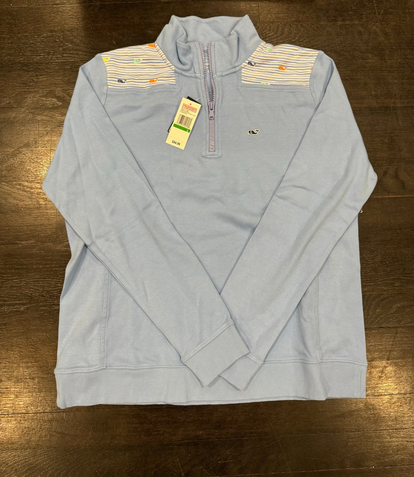 Women’s VV Quarter Zip (Light Blue) (L)