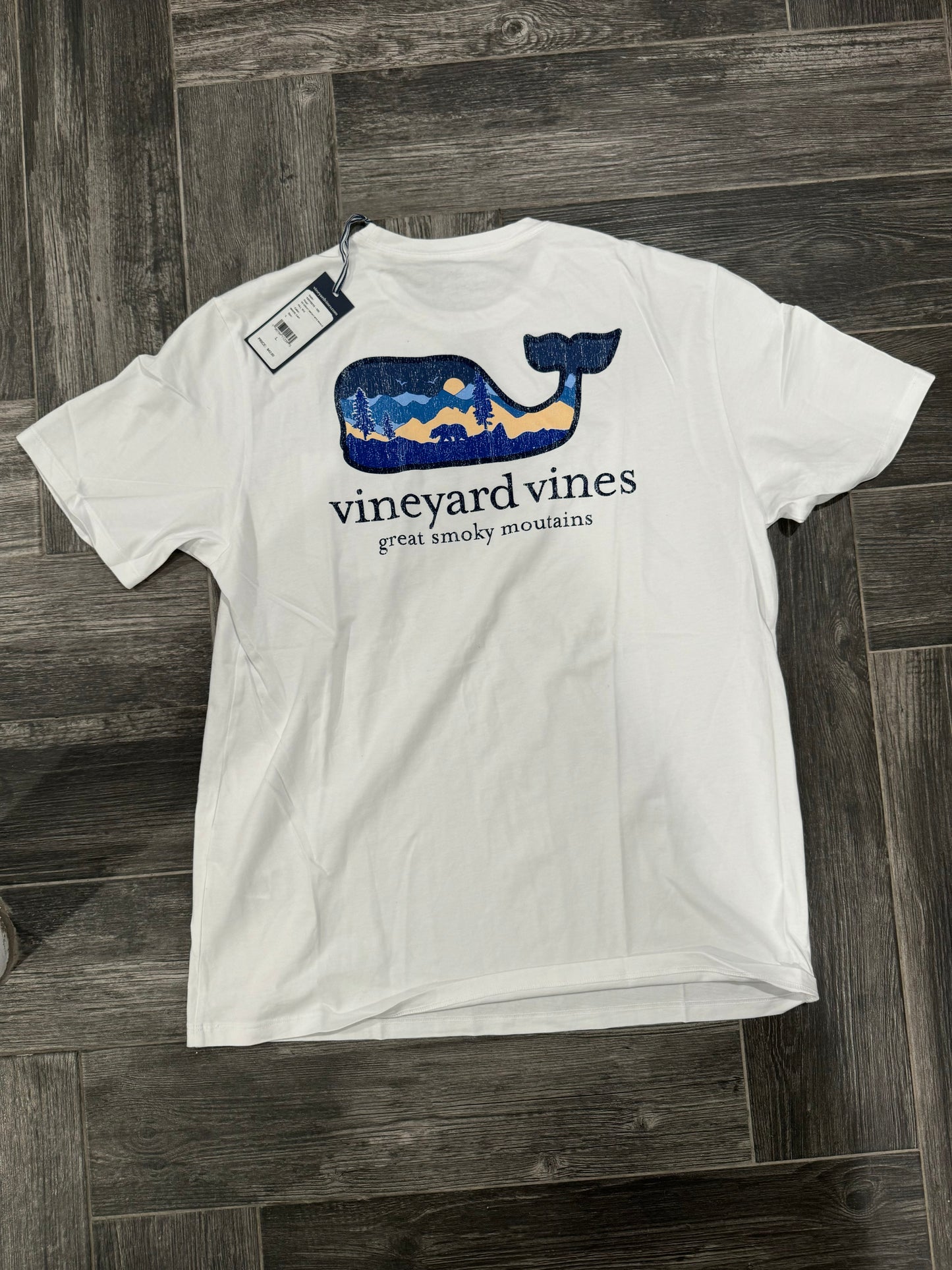 Men’s VV Whale Smokey Mountains SS Pocket T-Shirt