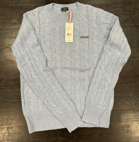 Women’s VV Cashmere Crew Sweater Newport (XS) (Jake Blue)