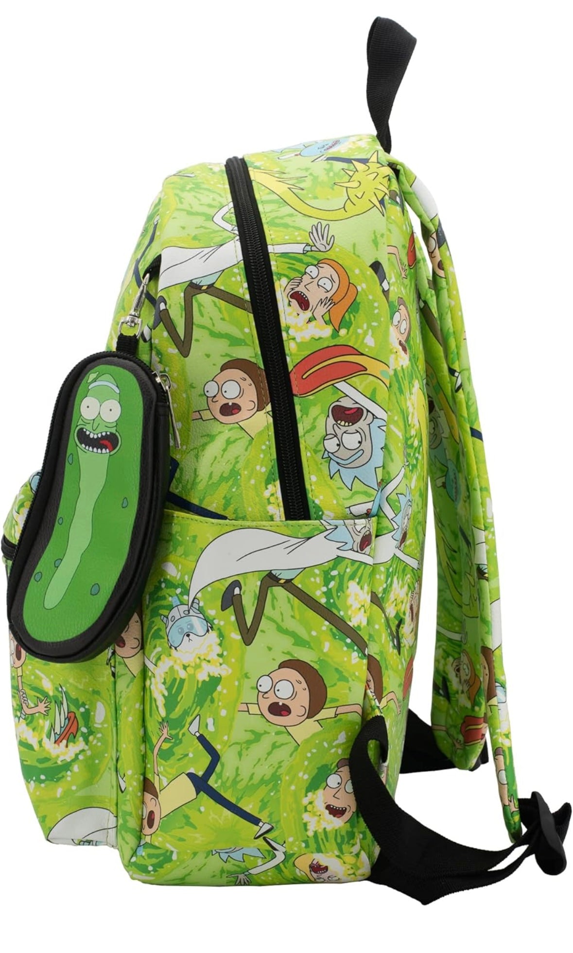 16” Rick & Morty PU Leather Backpack