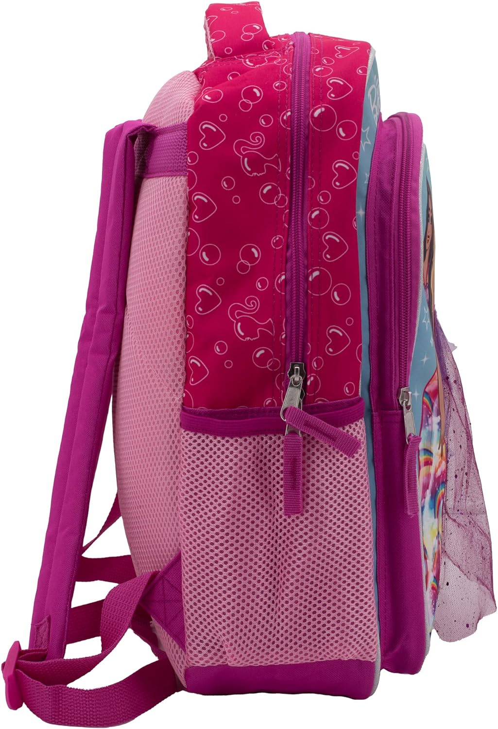 16" Barbie & Friends Backpack w 3D skirt And Metallic Tiara