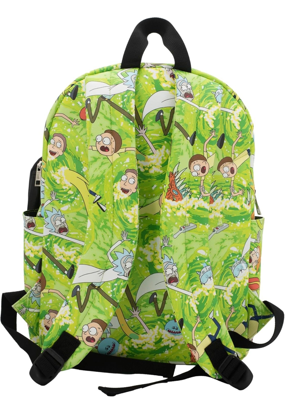 16” Rick & Morty PU Leather Backpack