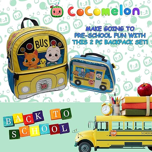 14" Coco Melon 2 Piece Backpack Set