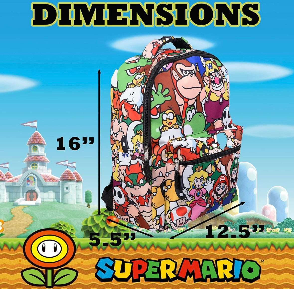 16” Super Mario Backpack