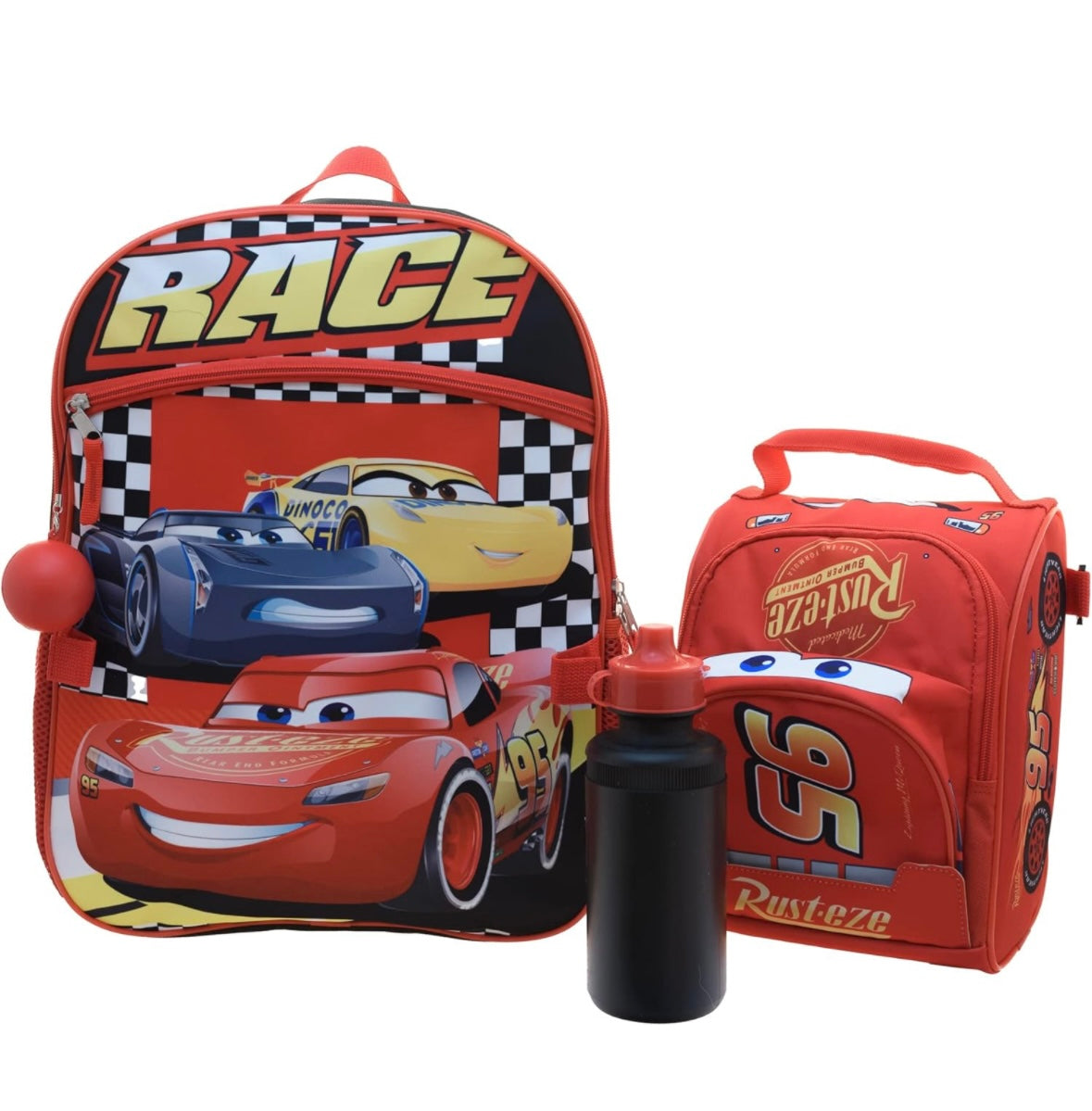 16” Cars 4 Piece Backpack set