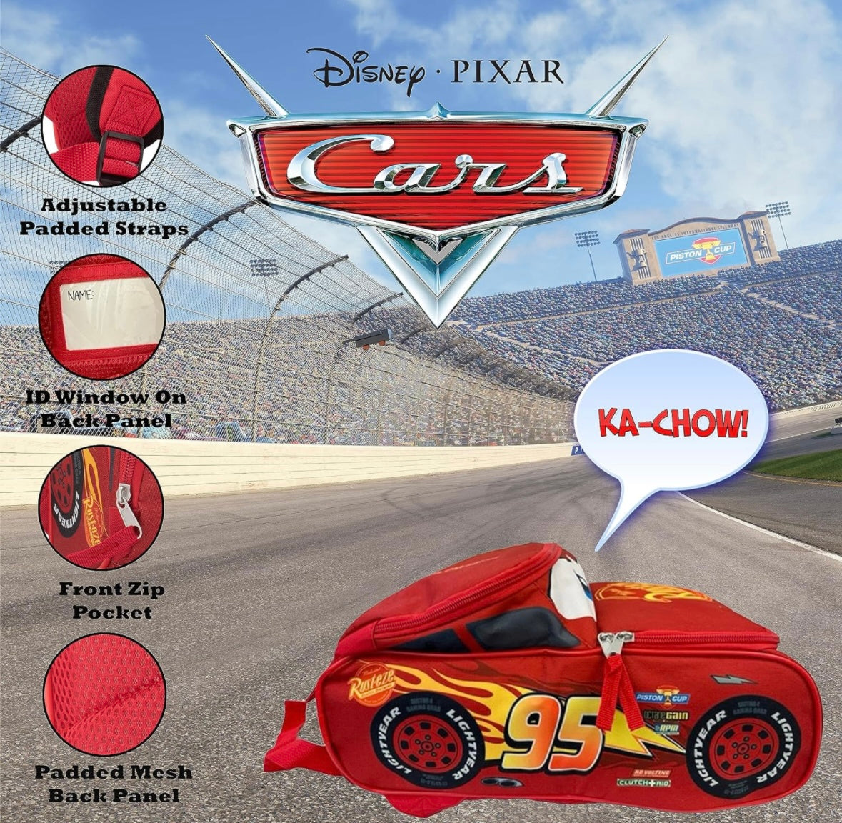 14” Lightning McQueen Backpack