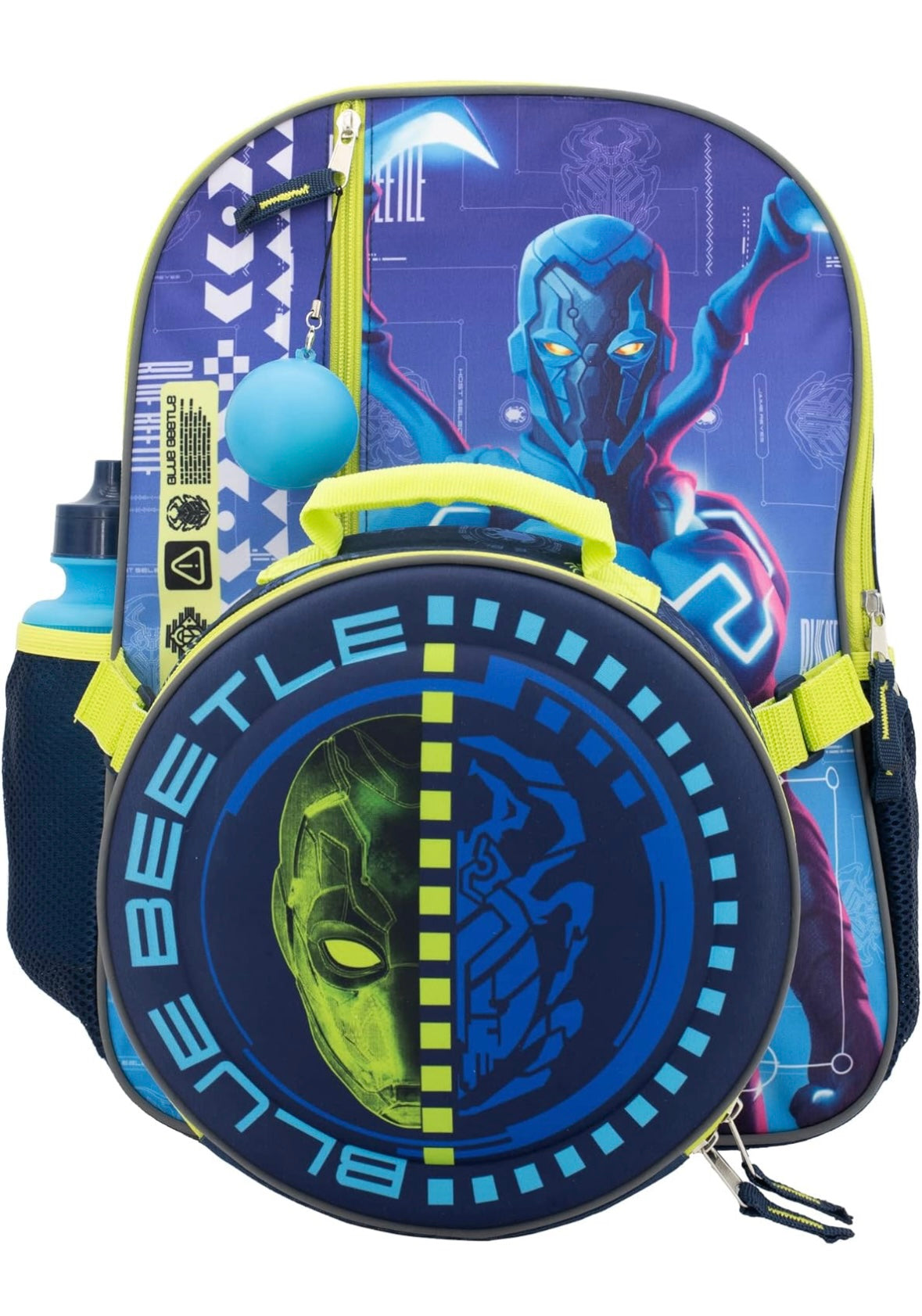 16” Blue Beatle 4 Piece Backpack Set