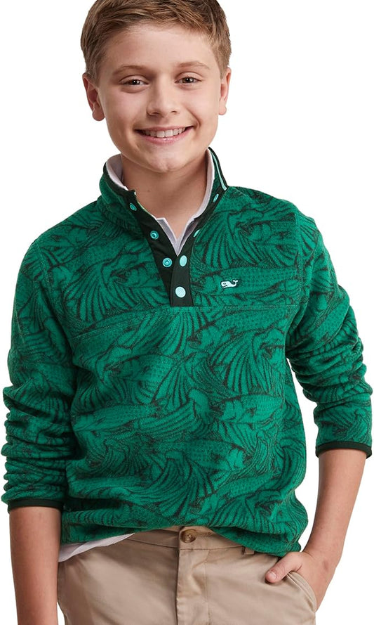 Boy’s VV Fleece QTR Snap (Turf Green)