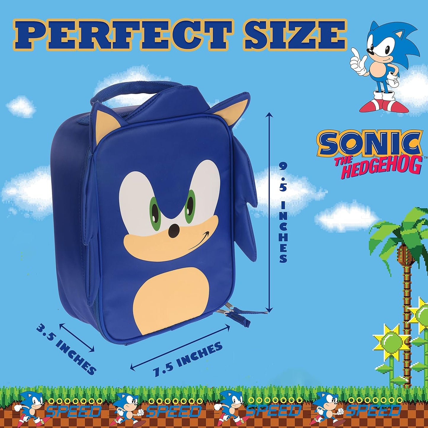 Sonic Insulated Lunch Box 3d Features