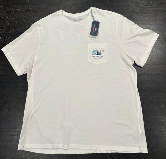 Men’s VV Whale Ocean Reef SS Pocket T-Shirt XXL