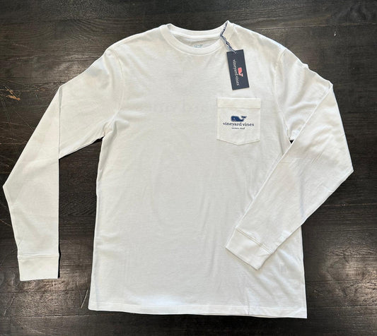 Men's VV Whale Ocean Reef LS Pocket T-Shirt