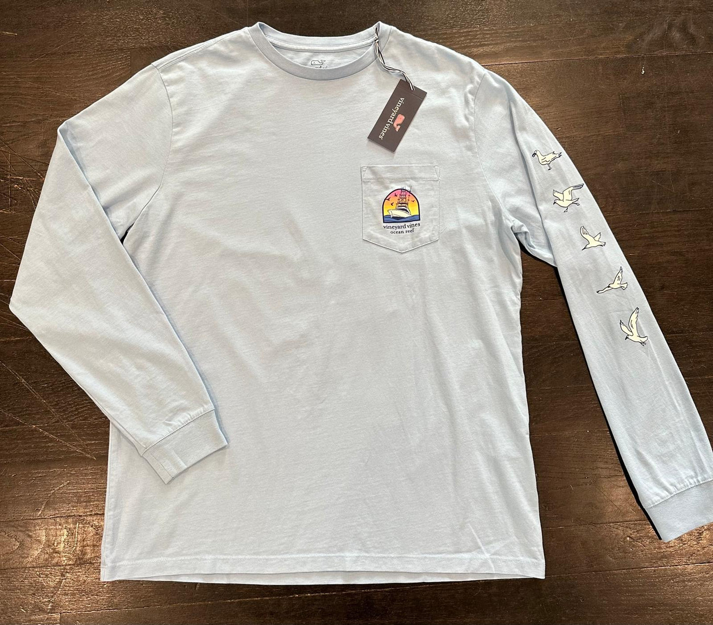 Men's VV Seagull Scenic LS Pocket T-Shirt