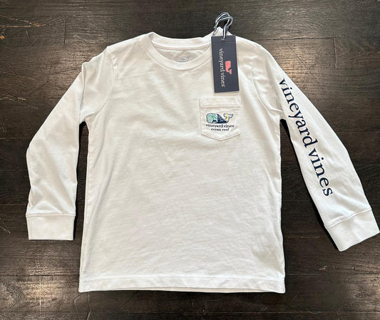 Boys VV Whale Ocean Reef LS Pocket T-Shirt