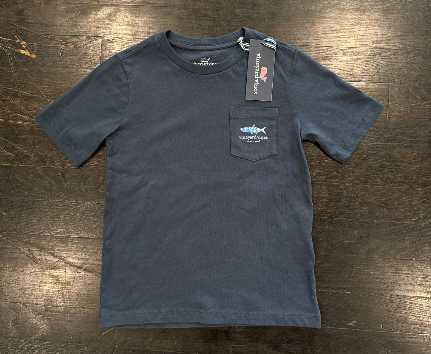 Boys VV Icon SS Pocket T-Shirt - Navy