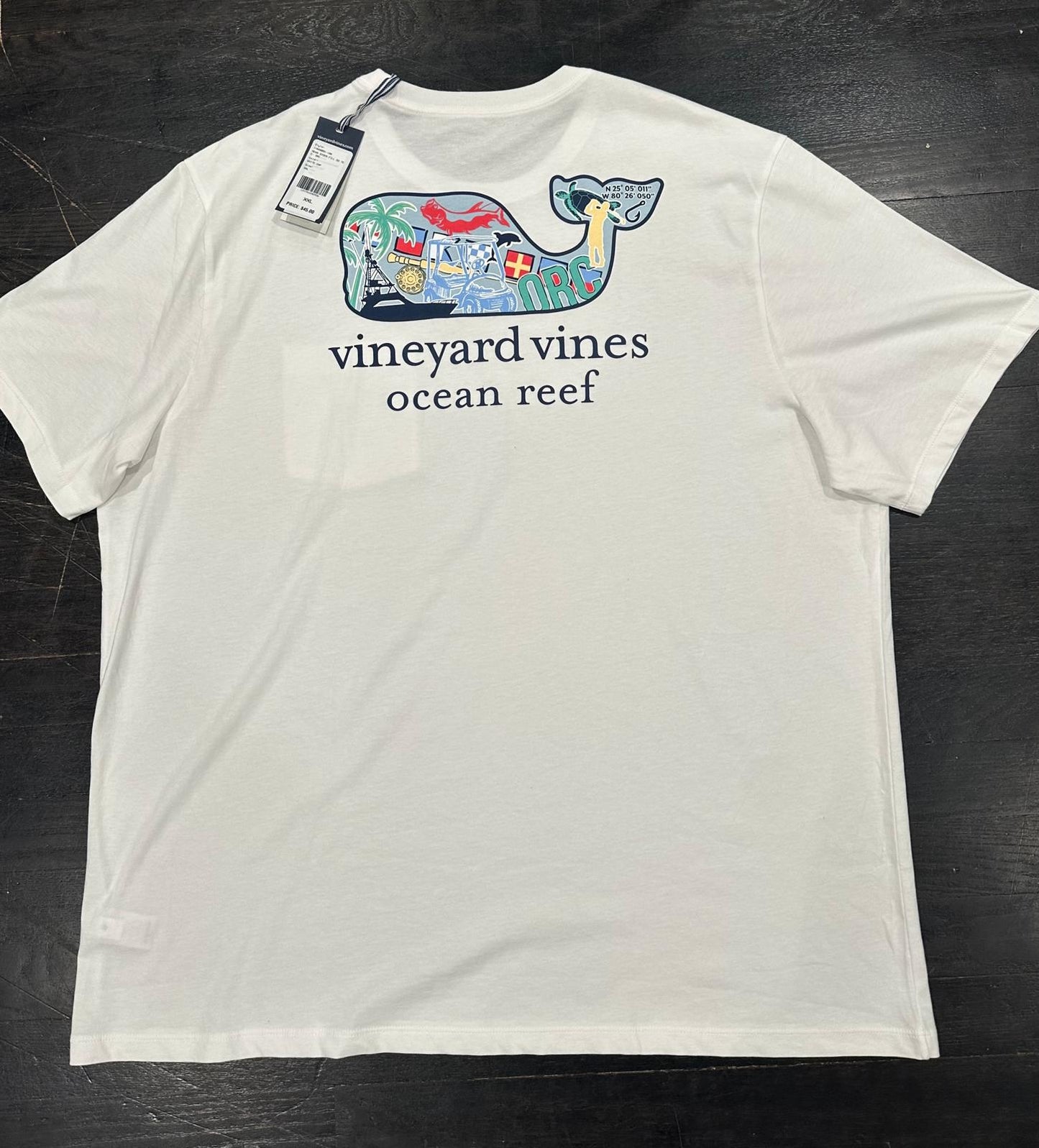 Men’s VV Whale Ocean Reef SS Pocket T-Shirt XXL